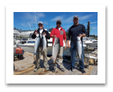 August 6, 2018 : 23 lbs. Chinook Salmon and Sockeye Salmon - Sooke BC - Day 2 of 2 - Hunter, John, & Cam from Calgary Alberta
