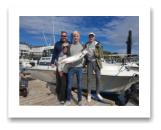 August 27, 2018 : 15 lbs chinook salmon - Sooke BC - Scott and Hunter from Seattle