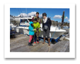 March 27, 2019 : 17 lbs Halibut - Whirl Bay - Chang family from Portland Oregon