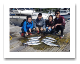 July 13, 2019 : Pink Salmon & Hatchery Coho - Huy, Linda, Kim, Thanh from Victoria & Calgary