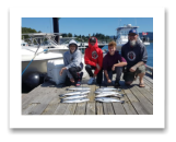 July 22, 2019 : Pink Salmon & Hatchery Coho - Grayson, Parker, Tanner, & Troy from Vancouver BC