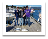 July 25, 2019 : Pink Salmon & 2 Huge 20lb & 30lb Spring Salmon that we had to throw back thanks to Department of Fisheries & Oceans Law.....F%%$CK U DFO  - Barry, Austin, Bud, & Matt from Saskatchewan