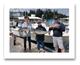 August 1, 2019 : 20 Lbs Chinook & Pink Salmon  - Darcy, Talia, Eileen & Jackson from Calgary Alberta