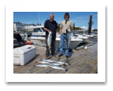 August 14, 2019 : 18, 16 Lbs Chinook & Limit of Pink Salmon - John & Joel from Edmonton 10th Year Fishing with Blue Wolf