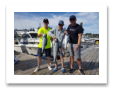 August 28, 2019 : 14 Lbs Chinook & Pink Salmon - Paul, Alan, & Ken fromn Vancouver BC
