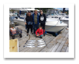 July 10, 2020 : Limit of Coho Salmon - Aaron, Ann, Logan, & Luke Wiebe from Maple Ridge BC
