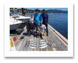 July 16, 2020 : Limit of Coho Salmon - Erich, Elijah, Edmilson, & John from Vancouver BC