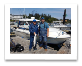 August 10, 2020 : 15, 14, 14 lbs Chinook Salmon - Day 2 of 2 - Lorraine & Jim from Alberta