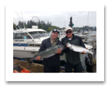August 20, 2020 : 15 lbs Chinook Salmon & Hatchery Coho Salmon - Day 1 of 2 - "The Morins" John & Richard