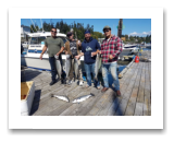 August 25, 2020 : 18, 16, 15, 13 lbs Chinook Salmon & Coho Salmon - Eric "Tuesday" and crew