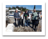 August 26, 2020 : 17, 15, 13, 8 lbs Chinook Salmon 12 lb Chum & Coho Salmon - Shannon, Tyler, Brenda, & Brian from Victoria BC