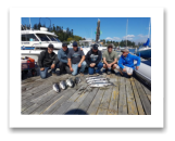 August 27, 2020 : 18 to 13 lbs Chinook Salmon - Group trip with the "Tailspin Guys" from Penticton BC