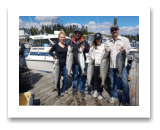 August 29, 2020 : 18 to 12 lbs Chinook Salmon - Day 1 - Breanna, Chrissy, Mike, & Paul from Waskatenau, AB 