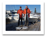 October 5, 2020 : 12 to 8 lbs Limit of Coho Salmon - Day 1 of 2 - John & Joel from Edmonton 14th year in a row with BlueWolf