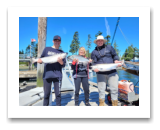 August 3, 2022 : 10, 13, 16 lbs Chinook Salmon - Judy, Trystan, Nathan from Kelowna BC