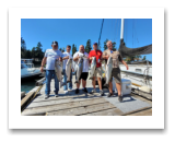 August 19, 2022 : 18, 17, 15, 14, 12, 10 lbs Chinook Salmon -  Day 2 of 2 - This is their 23 years in a row fishing with BlueWolf Charters - Big Al, Steve, Dave, & Ken from Calgary Alberta