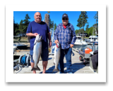August 23, 2022 : 18 & 15 lbs Chinook Salmon -  Ed & Dave from Victoria BC