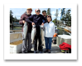 August 26, 2022 : 14, 14, 12 lbs Chinook Salmon - Kal, Allan, Danny, & Megumi from Victoria BC