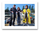 September 2, 2022 : 8 to 12 lbs Chinook Salmon & Coho - Chuck, Kathy, & Styler from Quesnel BC