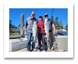 September 9, 2022 : 20 & 16 lbs Chinook Salmon - Michelle, Len, & Len Sr from Little Fort BC