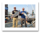 September 10, 2022 : 16, 13 lbs Chinook Salmon - Brent fro Mission with David from Chicago.