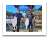 March 5, 2023 : 13 to 19 lbs Halibut - Steve & Ryan from Nanaimo, BC