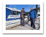 April 25, 2023 : 80 cm  Halibut - Dan from Victoria with "O" from Nelson BC