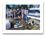 August 11, 2023 : 12 to 17 lbs Chinook & Limit of Pink & Coho Salmon - Day 1 of 3 - This is their 24th year in a row fishing with Bluewolf Charters - Big Al and Guests