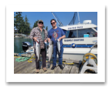 August 26, 2023 : 14 & 12 lbs Chinook & Pink and Coho Salmon - Rob and Dave from Vancouver & Victoria BC