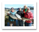 June 30, 2014 : 25, 16, 9 lbs. Chinook Salmon - Beachy Head - Val, Kim, Leigh, & Lori from Virginia and Seattle