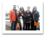 July 5, 2014 : 14 lbs. Chinook Salmon - Jordan River - Brandy, Liam, Colin, & Cheryl from Regina Saskatchewan