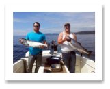August 16, 2014 : 17 & 14 lbs. Chinook Salmon - Day 2 of 2 - Muir Creek -  Jake & Ashton from Shaunovan Saskatchewan