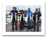 September 16, 2014 : Limit of Coho Salmon - Day 1 of 2 - Muir Creek - Brad, Brenda, Rob, & Jeremy from Calgary Alberta
