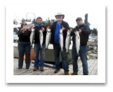 September 17, 2014 : Limit of Coho Salmon - Day 2 of 2 - Muir Creek - Brad, Brenda, Rob, & Jeremy from Calgary Alberta