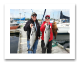 May 15, 2015 : 12 & 11 lbs. Chinook Salmon - Muir Creek - Scott & Brett from Saskatchewan.