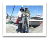 May 29, 2015 : 12 & 10 lbs. Chinook Salmon - Oak Bay - Bob & Marion from Vancouver BC