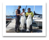 May 27, 2015 : 41 & 32 lbs. Halibut - Race Rocks Day 2 of 2 - Khim, Thomas, Nevin, & Susan from Vancouver BC