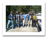 August 7, 2015 : 16, 16, 15, 13, 10 lbs. Chinook Salmon, Coho & Pink Salmon - Otter Point - Day 1 of 2 - Singer Valve Group from Vancouver BC